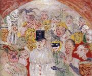 James Ensor The Puzzled Masks Spain oil painting artist